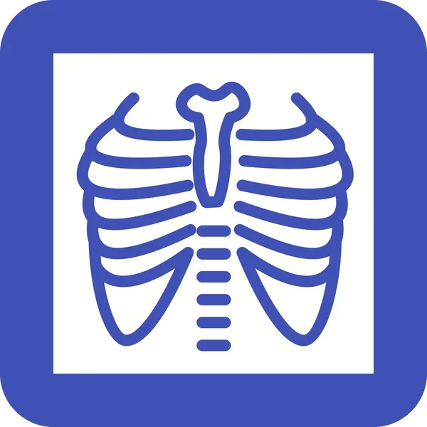 Akciğer röntgeni — Stok Vektör