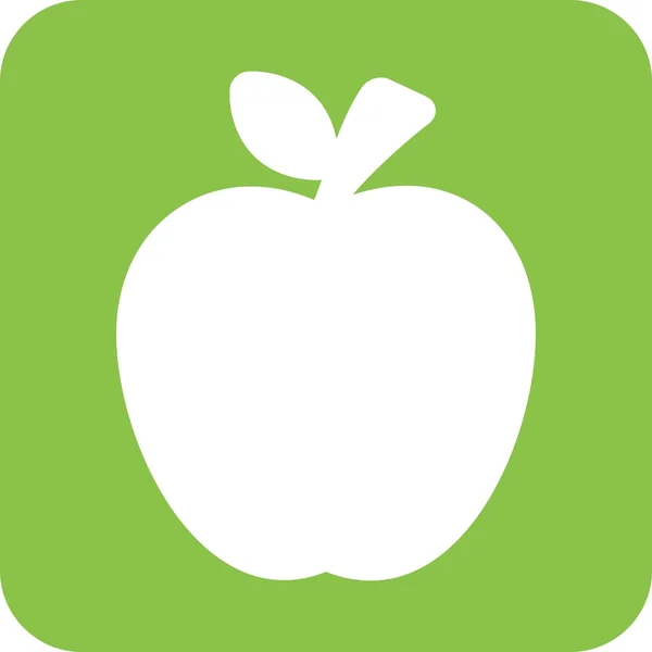Einzelner Apfel — Stockvektor