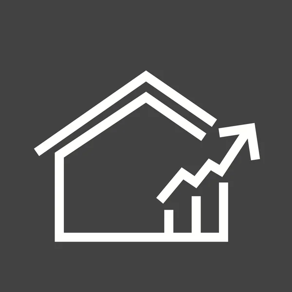 Immobilier, icône de l'entreprise — Image vectorielle