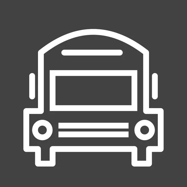 Ikon bus sekolah - Stok Vektor