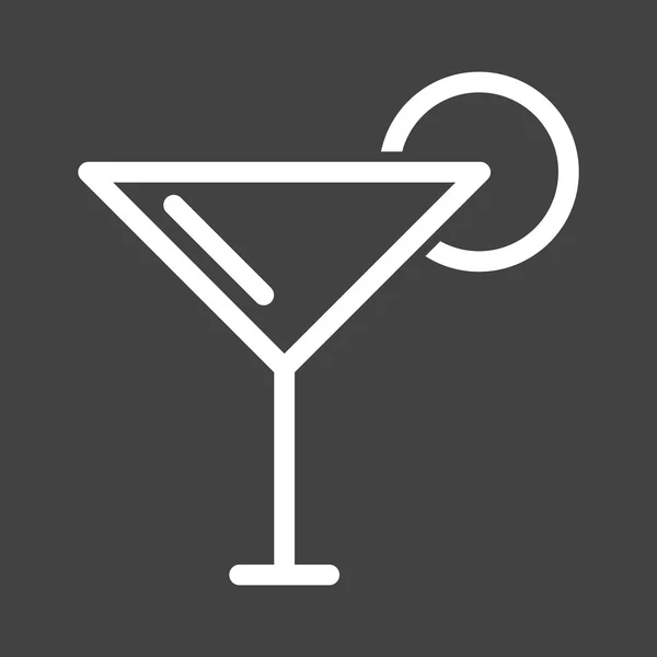 Cocktailglas — Stockvector