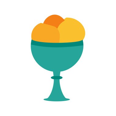 Icecream goblet, dessert icon