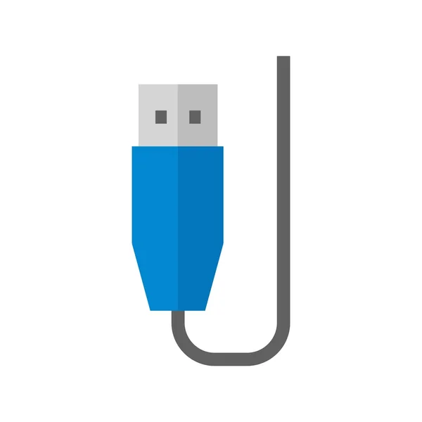 USB кабель значок — стоковий вектор