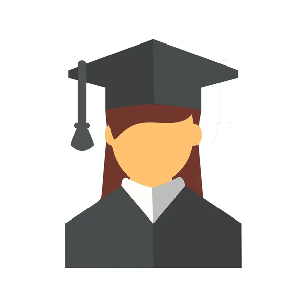 Female Student icon — Stock Vector