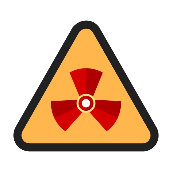 Icona zona di radiazione — Vettoriale Stock