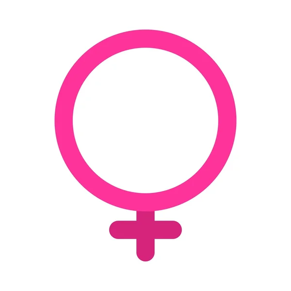 Símbolo feminino, ícone de gênero — Vetor de Stock