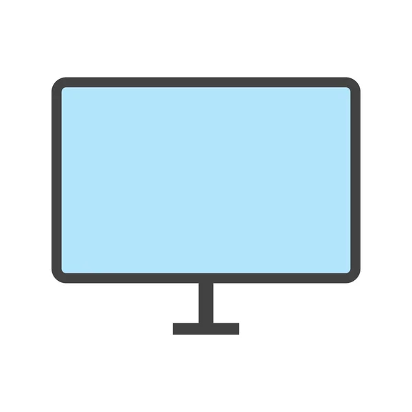 LCD Screen, tv icon — Stockvector