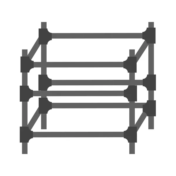 Scaffolding, architecture icon — Stock vektor