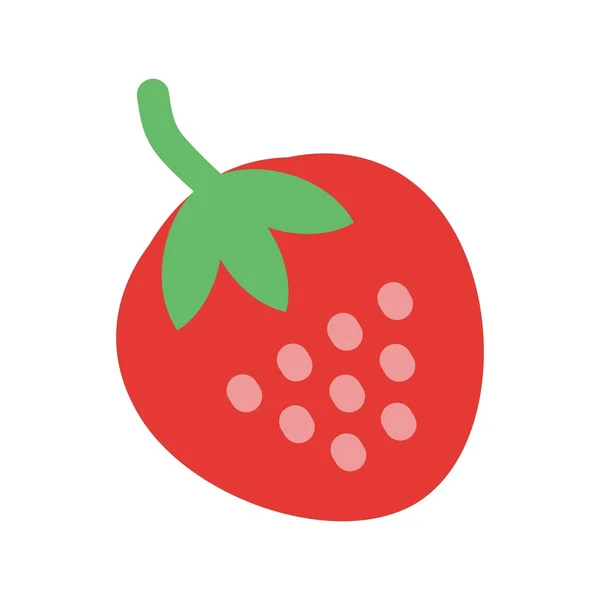 Owoce truskawki, ikona — Wektor stockowy