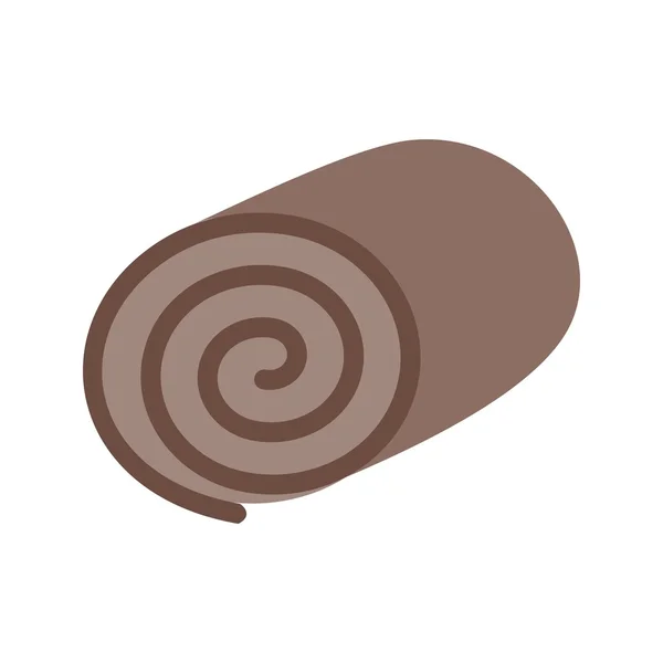 Rouleau suisse, icône du dessert — Image vectorielle