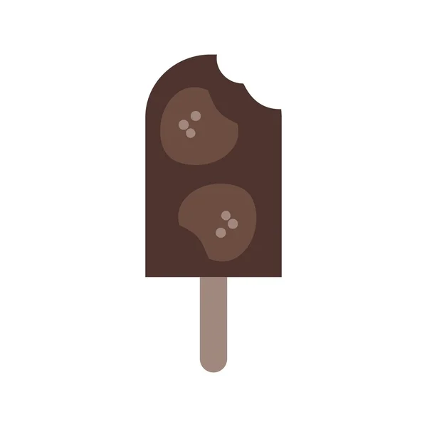 Csokoládé jégkrém — Stock Vector