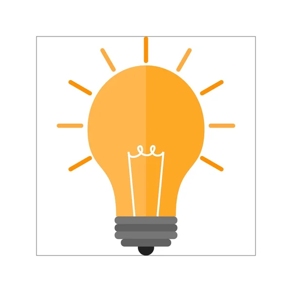 Advertising, bulb icon — Stock vektor