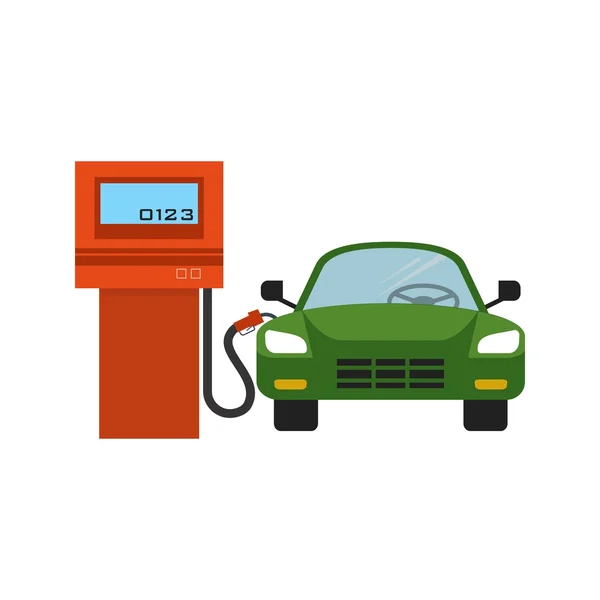 Gasolina, bomba de gas — Vector de stock