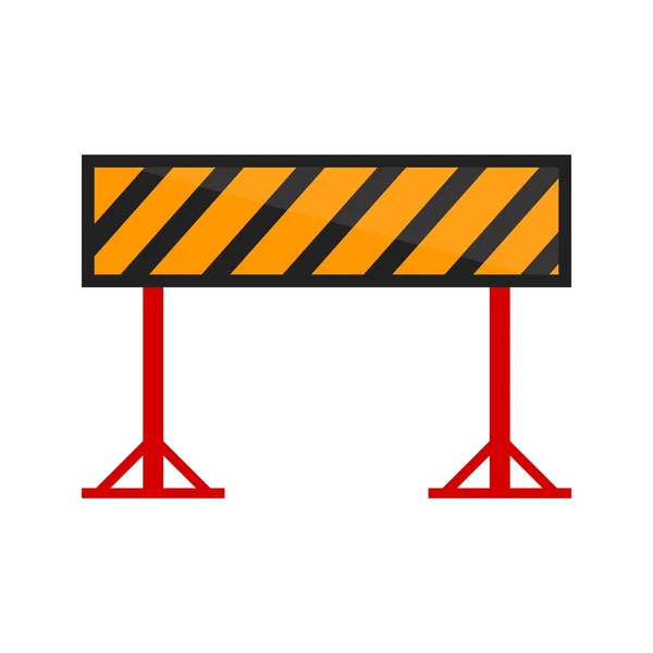 Barrier, road sign icon — Stock vektor