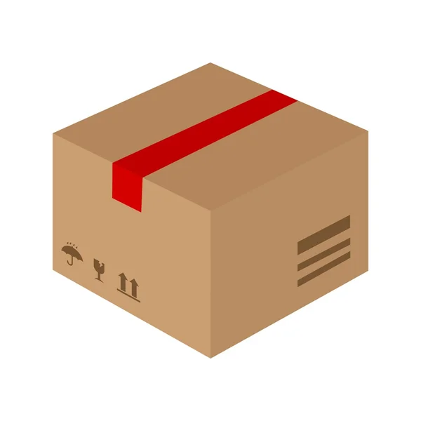 Cargo Box, delivery icon — Stock Vector