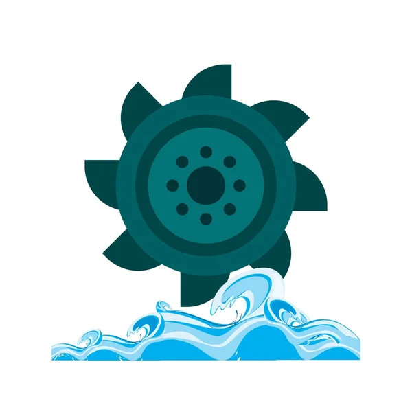 Icono de energía hidráulica — Vector de stock