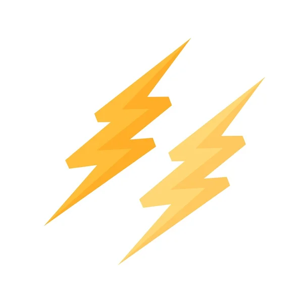 Rayo, icono de la electricidad — Vector de stock