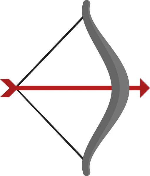 Tiro con l'arco, icona di arco — Vettoriale Stock