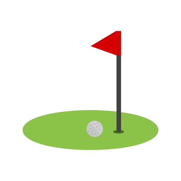 Γήπεδο γκολφ εικονίδιο — Διανυσματικό Αρχείο