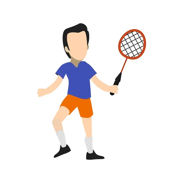 Tenis gracz ikona — Wektor stockowy
