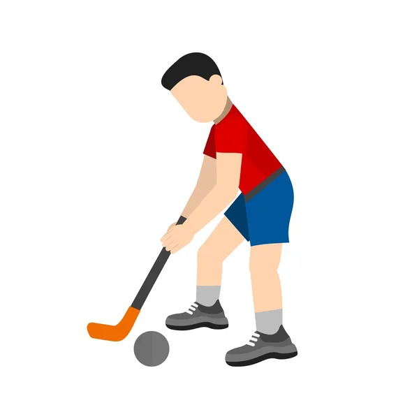 Joueur de hockey sur gazon — Image vectorielle