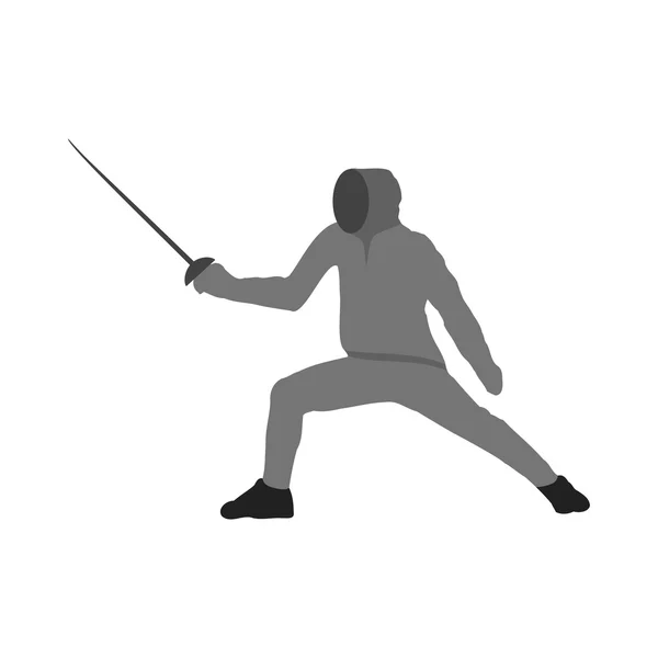 Icono de lucha contra la espada — Vector de stock