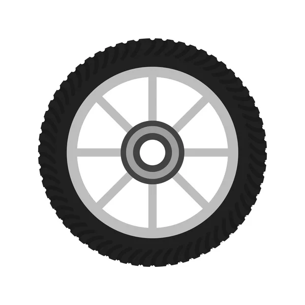 Rueda, icono de neumáticos — Vector de stock