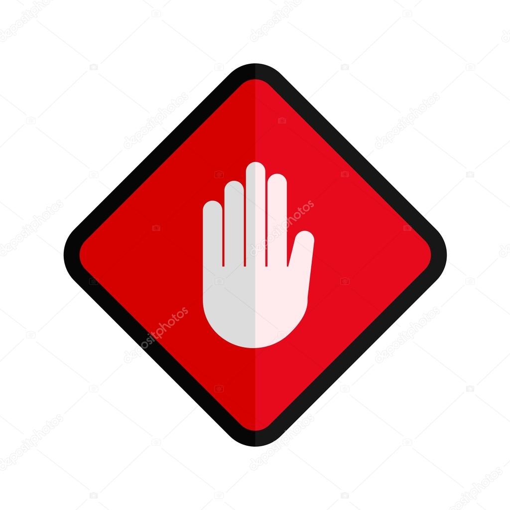 Hand,  Stop Sign Icon