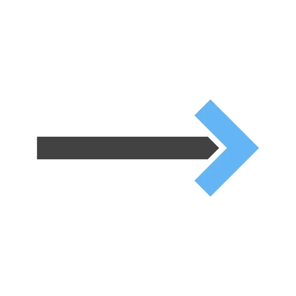 Flèche droite — Image vectorielle