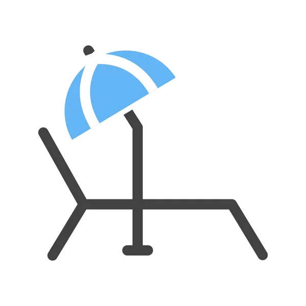 Sunbathing Chair — Stockvector