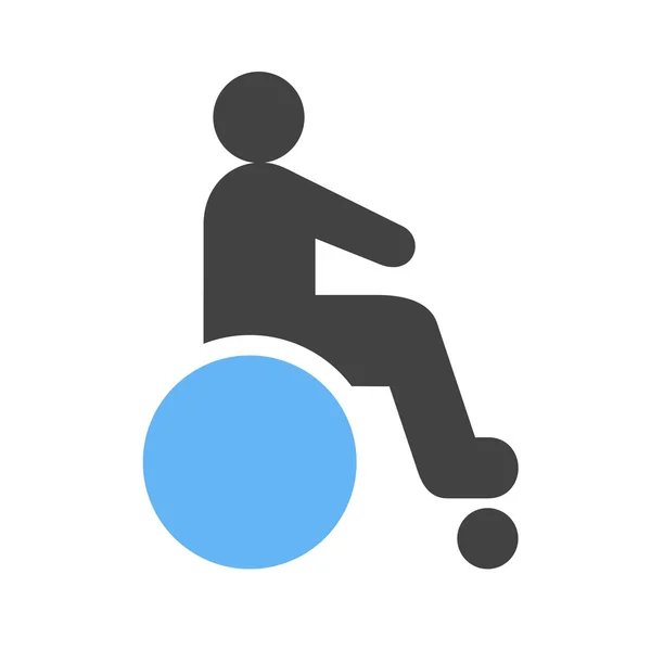Behinderte Person — Stockvektor