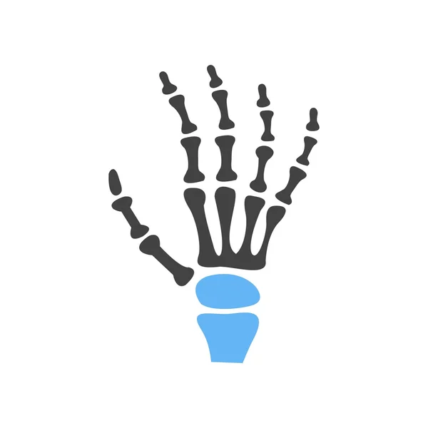Hand X ray — Stock Vector