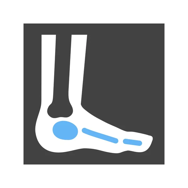 Voet x-ray — Stockvector