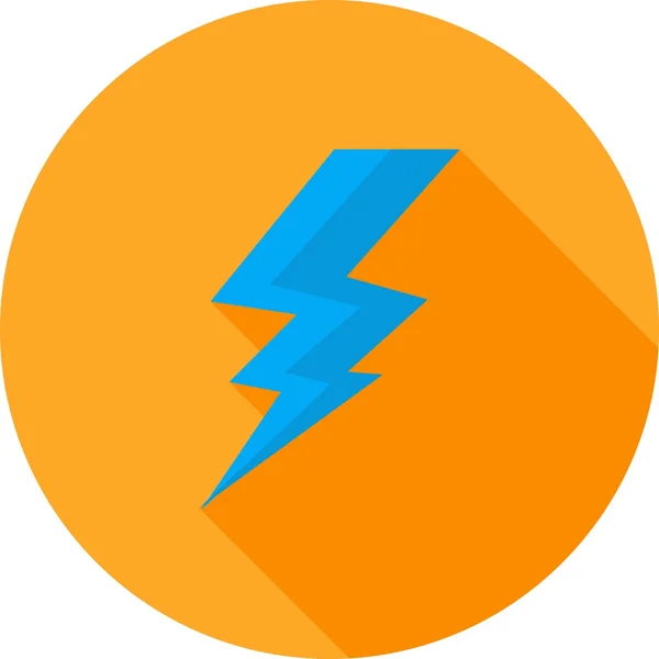 Bliksem, elektrisch pictogram — Stockvector