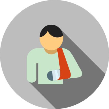 Bandaged Person, medicine icon