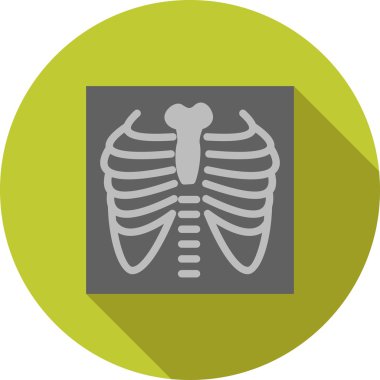 Lungs X ray, medicine icon