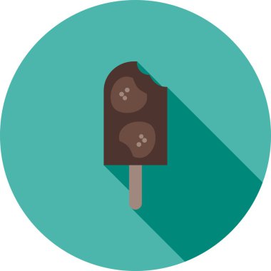 Chocolate ice lolly icon