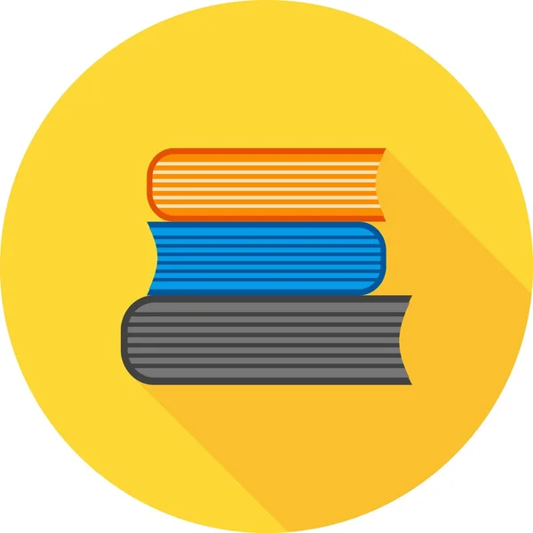 Montón de libros icono — Vector de stock