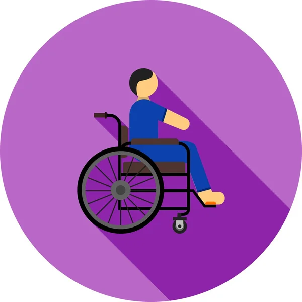 Disabled Person, medicine icon — Stok Vektör