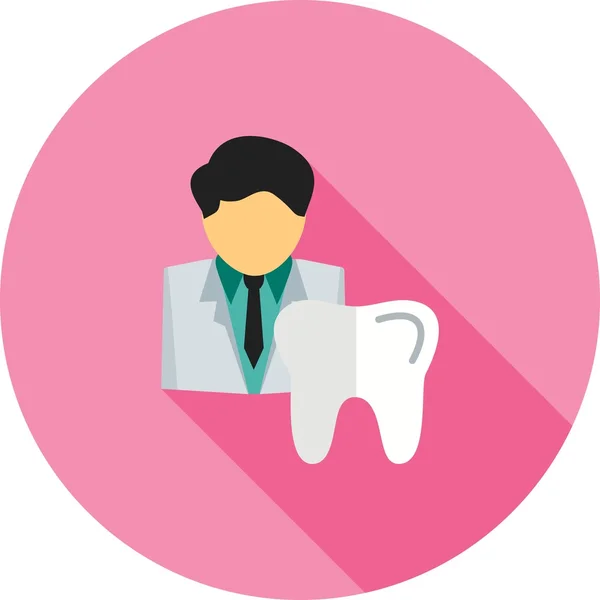 Стоматолог, икона медицины — стоковый вектор