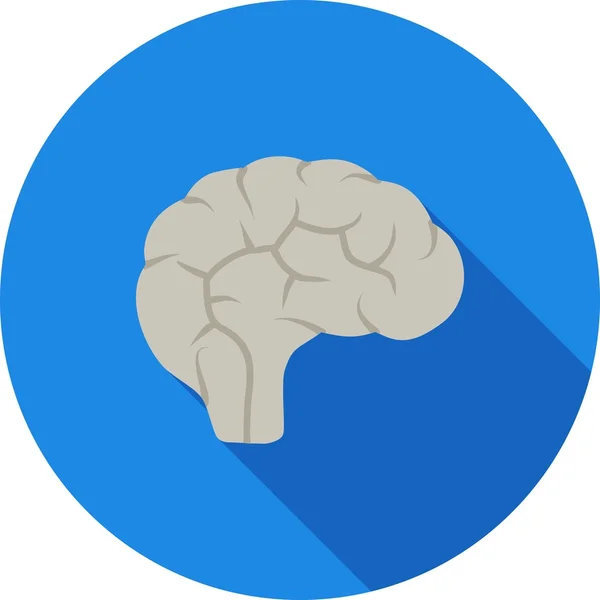 Cerebro humano, icono de la medicina — Archivo Imágenes Vectoriales