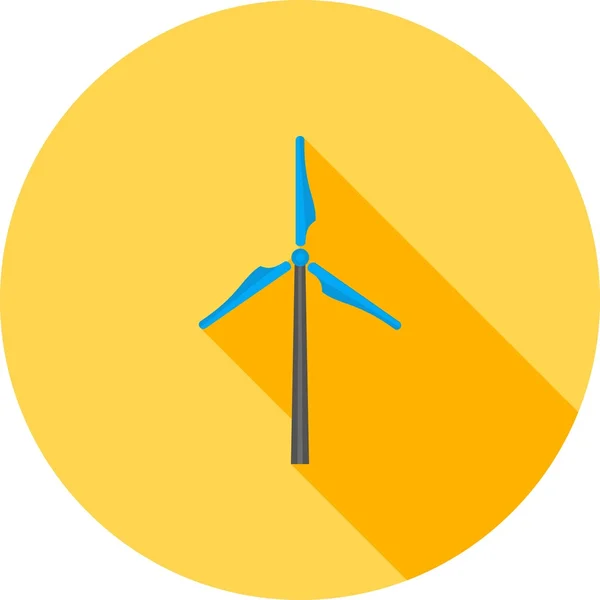 Molino de viento, icono de energía — Vector de stock