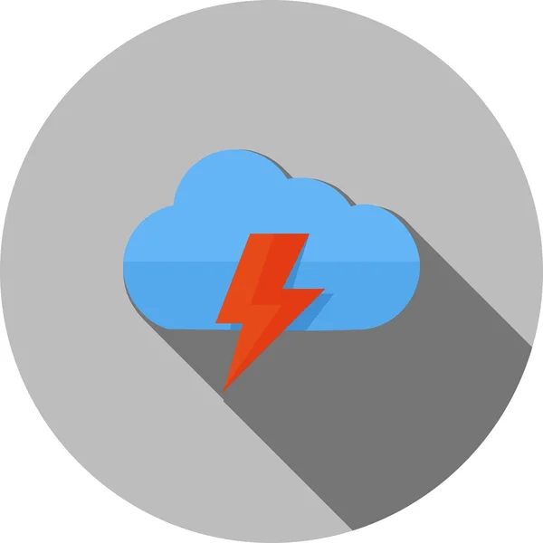 Thunderstorm, energy icon — Stockvector