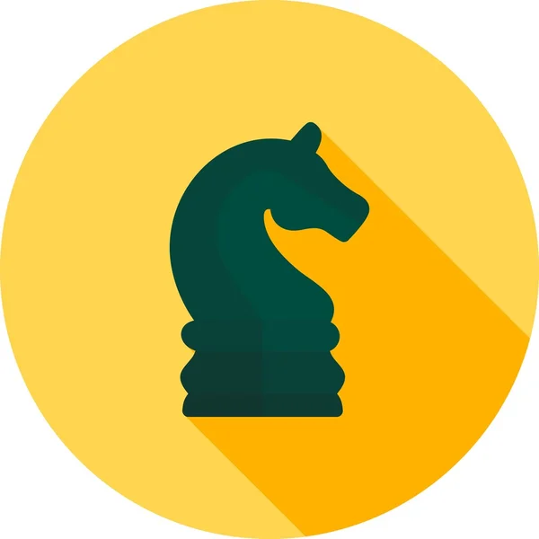 Pezzo di scacchi, icona del gioco — Vettoriale Stock