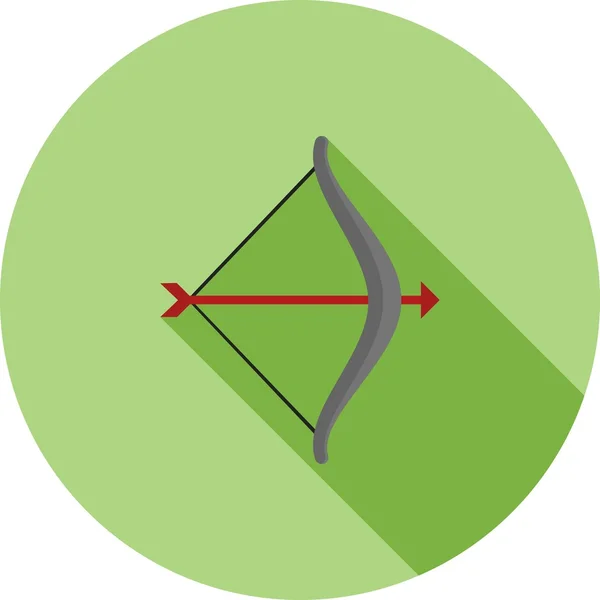 Archery, bow icon — Stok Vektör