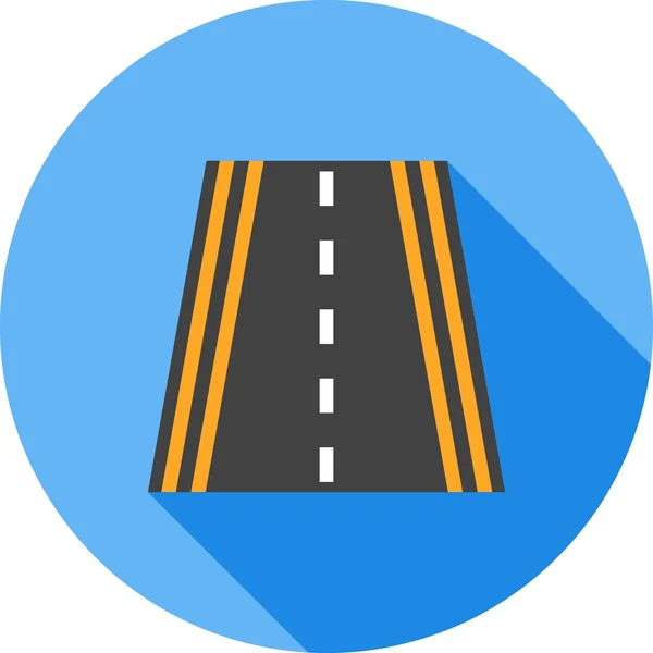 Autopista, icono de la carretera — Vector de stock