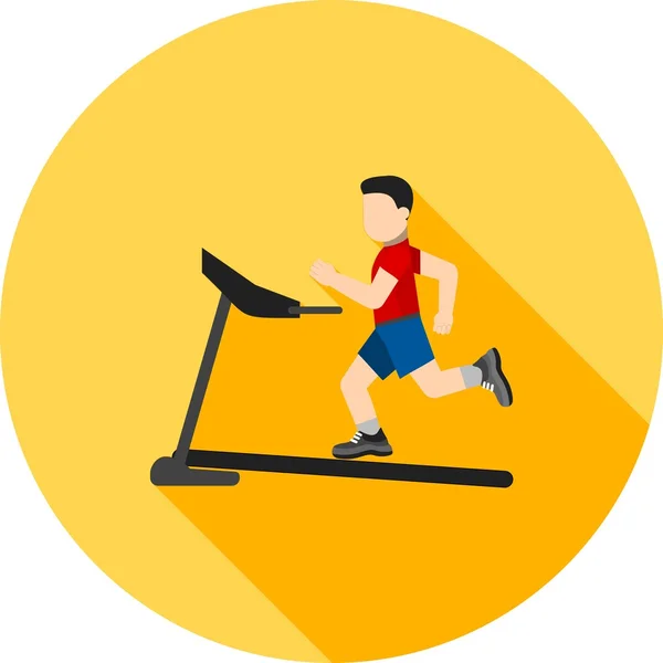 Exercício, ícone de fitness — Vetor de Stock