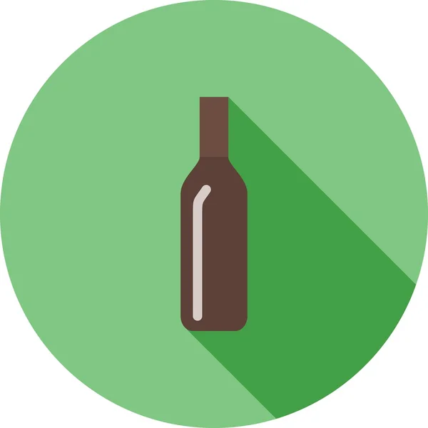 Bouteille, icône de boisson — Image vectorielle