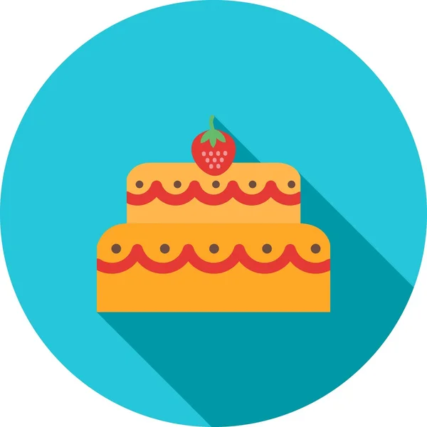 Two layered cake icon — Διανυσματικό Αρχείο