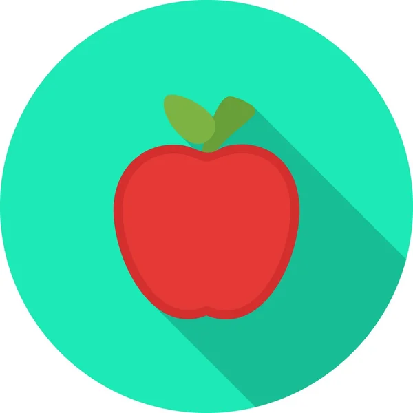 Manzana fruta icono — Vector de stock